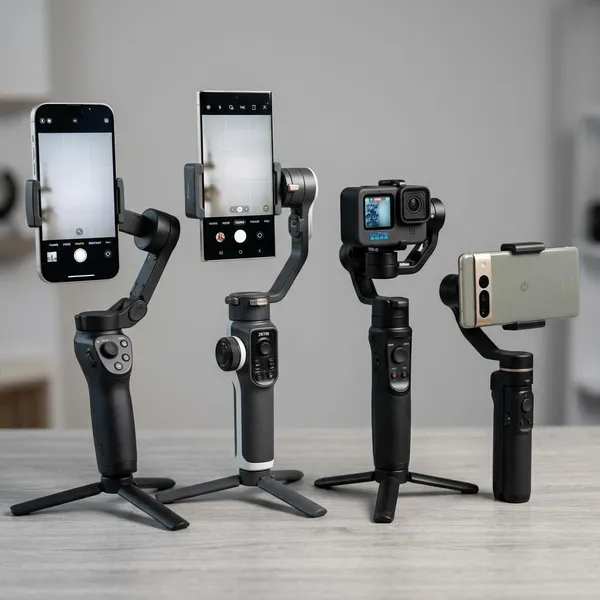 3 axis gimbal for smartphones and action cameras