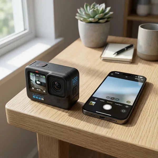 action camera vs smartphone