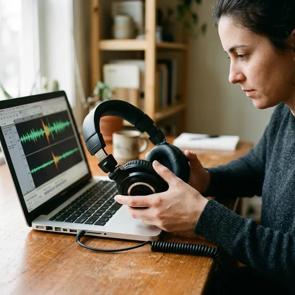 How to turn headphone speakers into a microphone