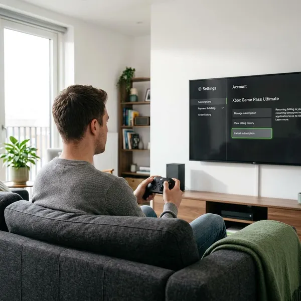 how to cancel xbox live from console