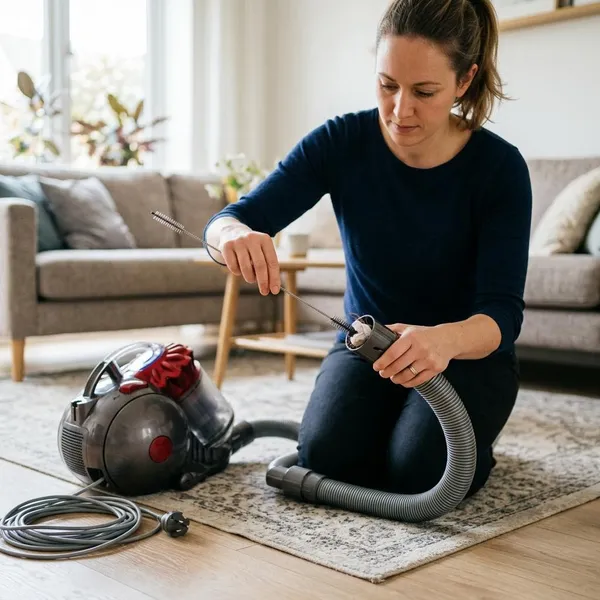 How to remove a clog stuck in the middle
